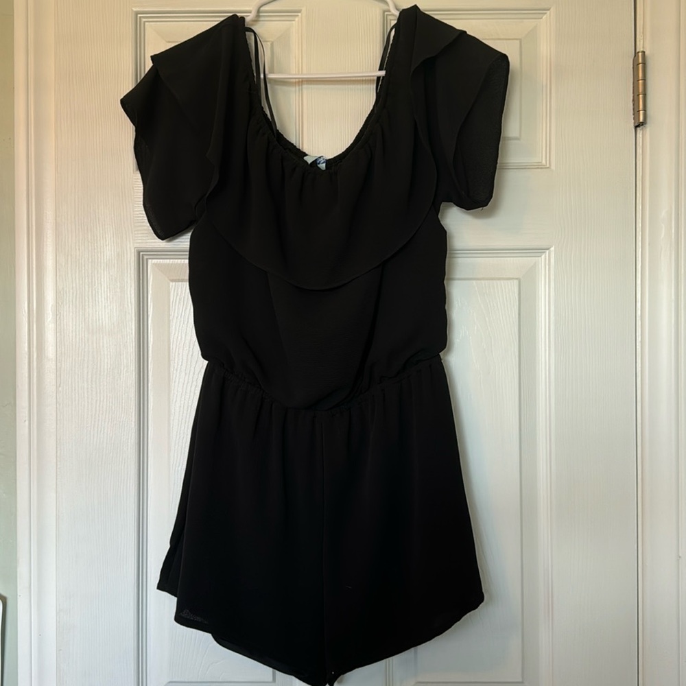 NWT Black Romper, She + Sky, Size Medium